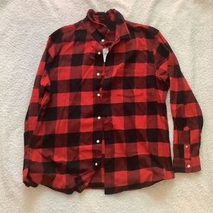 NWT Men’s Fanel Plaid Button Up Shirt
